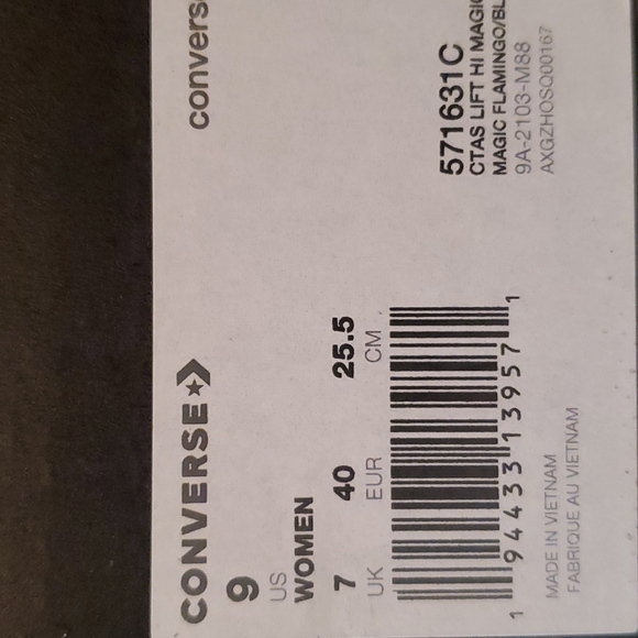 Converse CTAS LIFT HI PLATFORM WOMEN SZ  / 571631C - Picture 11 of 14